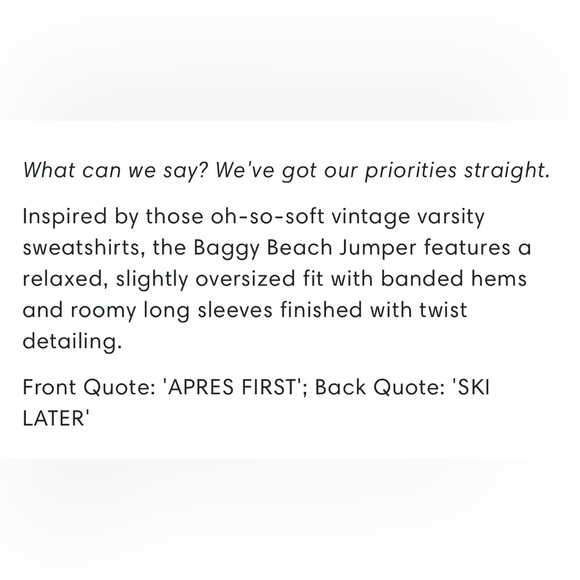 Wildfox. NEW. 🚠⛷️🎿🚡⛷️So fun and cozy! Unbelievably soft. XL. Sold out. - Picture 6 of 7